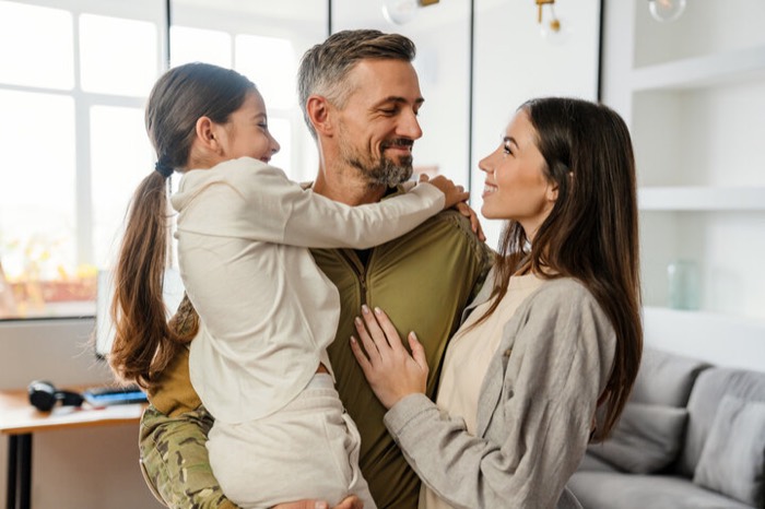 Familia protegida con seguro de vida